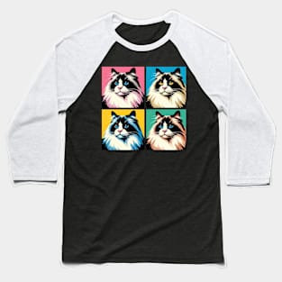 Ragdoll Pop Art - Cat Lover Gift Baseball T-Shirt